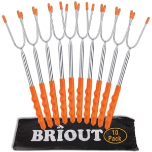 Briout Telescoping Marshmallow Roasting Stick 10-Pack for $14 Briout Telescoping Marshmallow Roasting Stick 10-Pack for $14