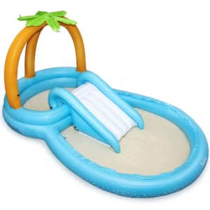 Sable Inflatable Wading Pool w/ Slide for $50