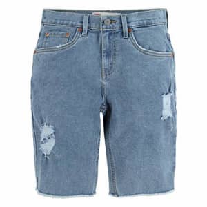 Levi's Boys' 511 Slim Fit Denim Shorts, Misadventure, 7X for $17