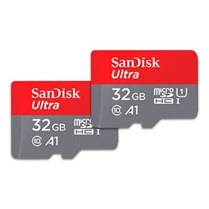 SanDisk 32GB (Pack of 2) Ultra microSDHC UHS-I Memory Card (2x32GB) with Adapter - for $14