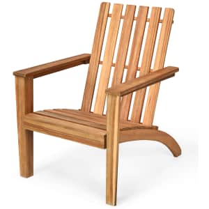 Costway Acacia Wood Adirondack Chair for $95 Costway Acacia Wood Adirondack Chair for $95