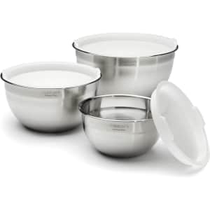 Cuisinart Stainless Steel Mixing Bowls with Lids for $26
