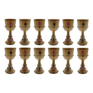 Fun Express Molded Crown Goblets for Mardi Gras (1 dozen) Party Supplies, Drinkware, ReUsable Cups for $31 Fun Express Molded Crown Goblets for Mardi Gras (1 dozen) Party Supplies, Drinkware, ReUsable Cups for $31
