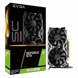 EVGA GeForce GTX 1650 Super SC Ultra Gaming, 4GB GDDR6, Dual Fan, Metal Backplate, 04G-P4-1357-KR for $200