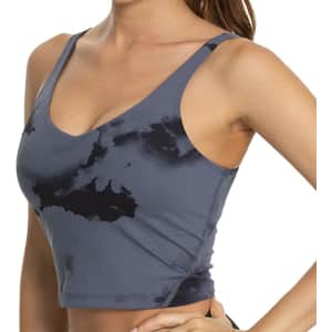 Haowind Women's Padded Longline Sports Bra for $7 Haowind Women's Padded Longline Sports Bra for $7