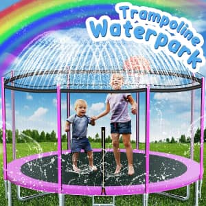 Soofun 39-Ft. Trampoline Sprinkler Toy for $9 Soofun 39-Ft. Trampoline Sprinkler Toy for $9