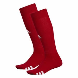 adidas Unisex Rivalry Field OTC Socks (2-Pair), University Red/ White, Medium for $12 adidas Unisex Rivalry Field OTC Socks (2-Pair), University Red/ White, Medium for $12