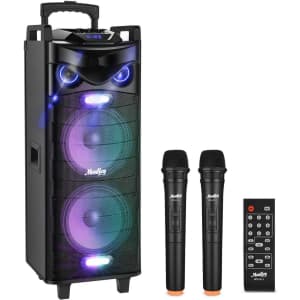 Moukey Bluetooth Karaoke Speaker for $132 Moukey Bluetooth Karaoke Speaker for $132