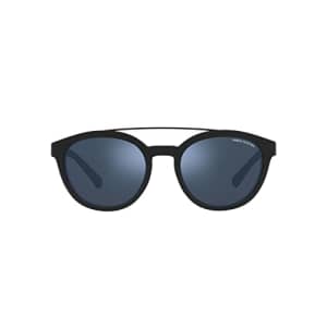 A|X Armani Exchange AX4118S Round Sunglasses, Blue Mirrored Blue, 54 mm for $57