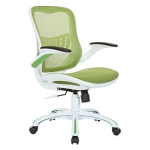 Office Star Riley Ventilated Manager's Office Desk Chair with Breathable Mesh Seat and Back, Green for $245