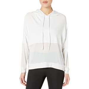 Body Glove Active Women's Juno Loose FIT Activewear Long Sleeve Hoodie, Snow, Large for $42