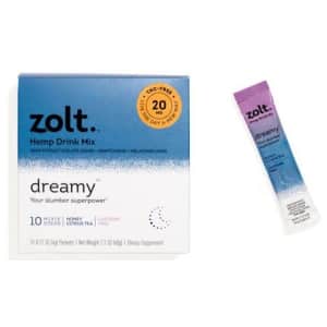 Zolt CBD Dreamy 200mg Honey Citrus Tea 10-Count for $24 Zolt CBD Dreamy 200mg Honey Citrus Tea 10-Count for $24