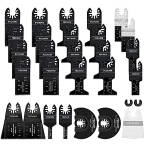 PECHAM 29PCS Universal Wood Metal Oscillating Multitool Quick Release Saw Blades Fit Porter Cable for $20 PECHAM 29PCS Universal Wood Metal Oscillating Multitool Quick Release Saw Blades Fit Porter Cable for $20