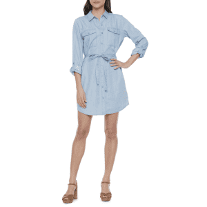 a.n.a Women's 3/4 Sleeve Shirt Dress for $16 a.n.a Women's 3/4 Sleeve Shirt Dress for $16