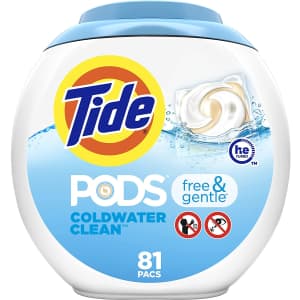 Tide Pods 3-in-1 Laundry Detergent Pacs 81-Pack for $18.42 via Sub & Save