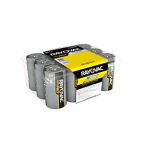 Rayovac D Batteries, Ultra Pro Alkaline D Cell Batteries (12 Battery Count) for $37