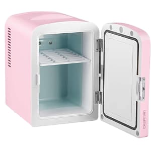 Chefman Portable Mirrored Personal 4-Liter Mini Refrigerator for $34