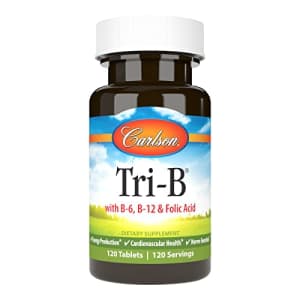 Carlson Labs Carlson - Tri-B, Vitamin B Complex, 25 mg Vitamin B-6, 400 mcg Vitamin B-12, Folic Acid Energy for $9