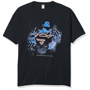 DC Comics Men's Negative Torn Hero T-Shirt, Black, XX-Large for $17