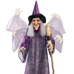 Best Choice Products Wicked Wanda 5-Foot Standing Animatronic Witch for $57