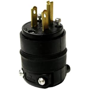 Leviton 15A Straight Blade Rubber Plug for $8