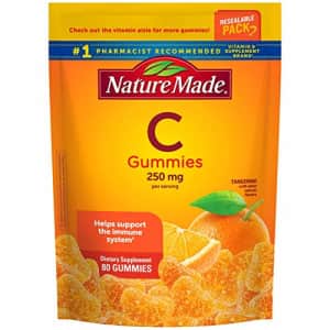 Nature Made Vitamin C 250 mg, Dietary Supplement for Immune Support, Resealable Pack, 80 Gummies, for $8