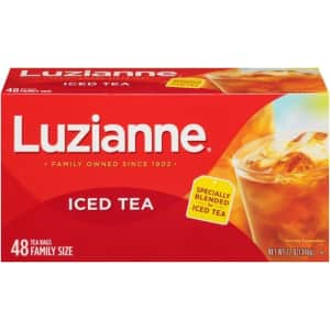 Luzianne 48-Ct. Family Size Iced Tea Bags for $4 Luzianne 48-Ct. Family Size Iced Tea Bags for $4