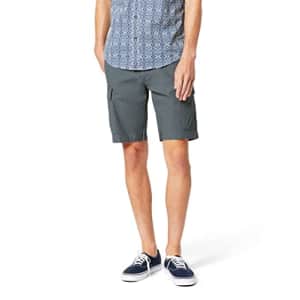 Dockers Men's Big & Tall Tech Cargo Straight Fit Shorts, (New) Cool Slate, 48 for $35