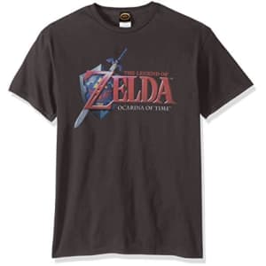 Nintendo Men's Hey Ocarina T-Shirt, Charcoal, X-Large for $14