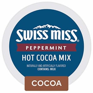 Swiss Miss Peppermint Hot Cocoa Single Serve Keurig K-Cup Pods, 12 Count for $15
