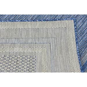 Unique Loom Outdoor Collection Transitional Indoor & Outdoor Casual Solid Tonal Border Area Rug, 4 for $44