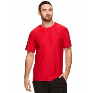HEAD Men's Hypertek Crewneck Gym Tennis & Workout T-Shirt - Short Sleeve Activewear Top - Varsity for $22 HEAD Men's Hypertek Crewneck Gym Tennis & Workout T-Shirt - Short Sleeve Activewear Top - Varsity for $22