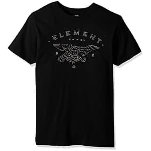 Element Men's Versus Regular Fit Short Sleeve T-Shirt, Flint Black, Large for $18