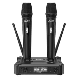 Moukey Wireless Microphones System for $35 Moukey Wireless Microphones System for $35
