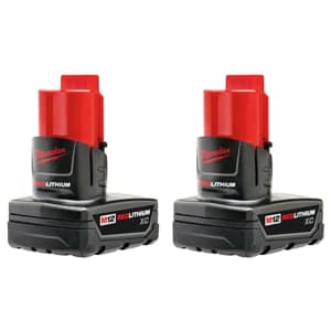 Milwaukee M12 12V Li-Ion XC Battery 2-Pack for $79 Milwaukee M12 12V Li-Ion XC Battery 2-Pack for $79