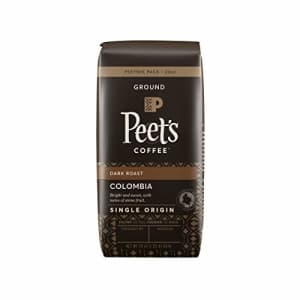 Peet's Coffee Single Origin Colombia, Dark Roast Ground Coffee, 20 Ounce Peetnik Pack for $24
