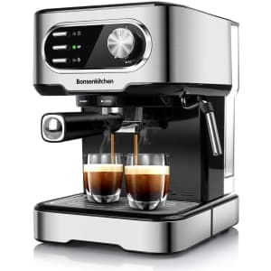 Bonsenkitchen 12-Cup Espresso Machine for $117 Bonsenkitchen 12-Cup Espresso Machine for $117