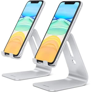 Omoton Aluminum Cell Phone Stand 2-Pack for $12 Omoton Aluminum Cell Phone Stand 2-Pack for $12