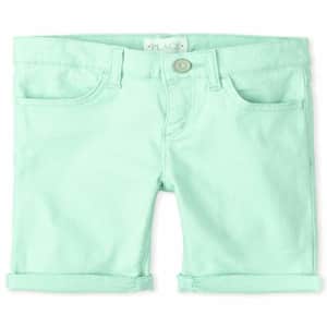 The Children's Place Girls' Solid Skimmer Shorts, Mermaids Tale, 4 for $14 The Children's Place Girls' Solid Skimmer Shorts, Mermaids Tale, 4 for $14
