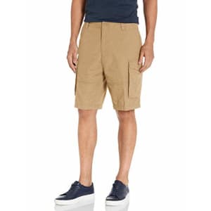 Nautica Men's Twill Cargo Shorts, Tuscany Tan, 32W for $25