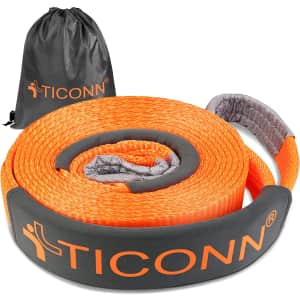 Ticonn 20' x 3" Recovery Tow Strap Kit for $40