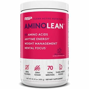 RSP AminoLean - All-in-One Pre Workout, Amino Energy, Weight Management Supplement with Amino for $42