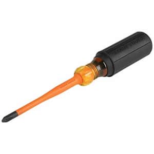 Klein Tools 6934INS 1000V Slim Tip Insulated Screwdriver, 4-Inch Round Shank, #2 Phillips Tip, for $14