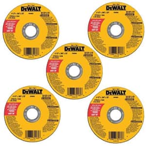 DeWalt 4.5" Cutting Wheel 5-Pack for $9