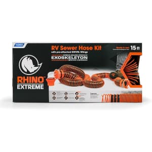 Camco Rhino Extreme 15-Foot RV Sewer Hose Kit for $40