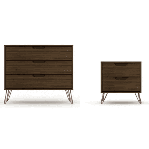 Luxor Intrepid 3-Drawer Dresser and 2-Drawer Nightstand Set for $287