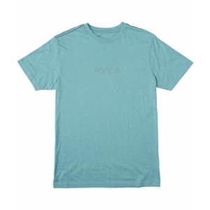 RVCA Men's Red Stitch Graphic Crew T-Shirt, Small SS/ICE Blue for $23