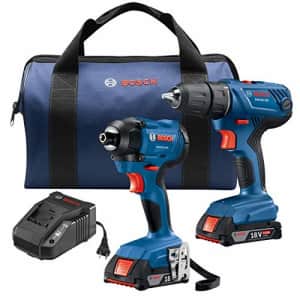 Bosch 18V 2-Tool Combo Kit with 1/2 In. Compact Drill/Driver and 1/4 In. Hex Impact Driver for $179 Bosch 18V 2-Tool Combo Kit with 1/2 In. Compact Drill/Driver and 1/4 In. Hex Impact Driver for $179