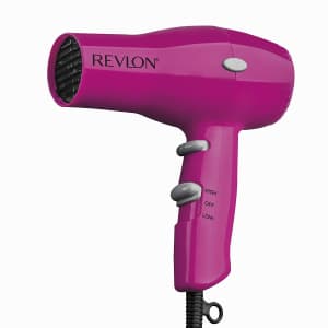 Revlon 1875W Lightweight + Compact Travel Hair Dryer for $9 Revlon 1875W Lightweight + Compact Travel Hair Dryer for $9