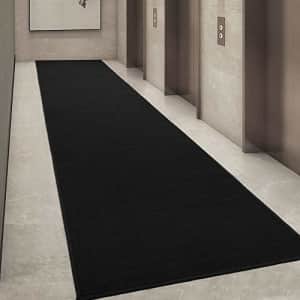 Ottomanson Ottohome Collection Solid Design Runner Rug, 1'10" X 12', Black for $77 Ottomanson Ottohome Collection Solid Design Runner Rug, 1'10" X 12', Black for $77